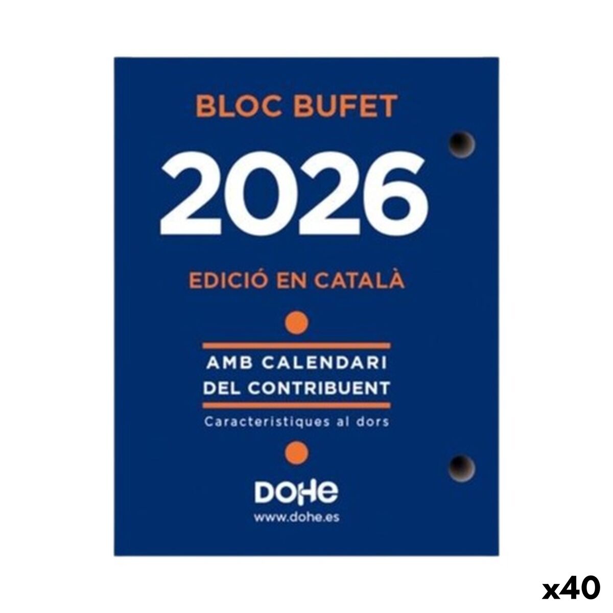 Agenda DOHE Bufete 8,5 x 11 cm 2026 (40 Unità)