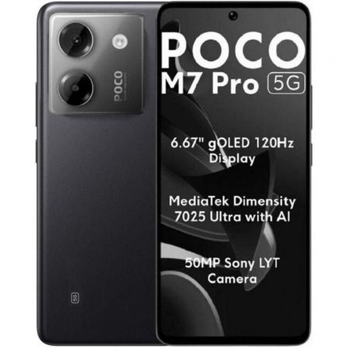 Smartphone Xiaomi POCO M7P 5G 8-256 BK 6,67" Octa Core 8 GB RAM 256 GB Nero