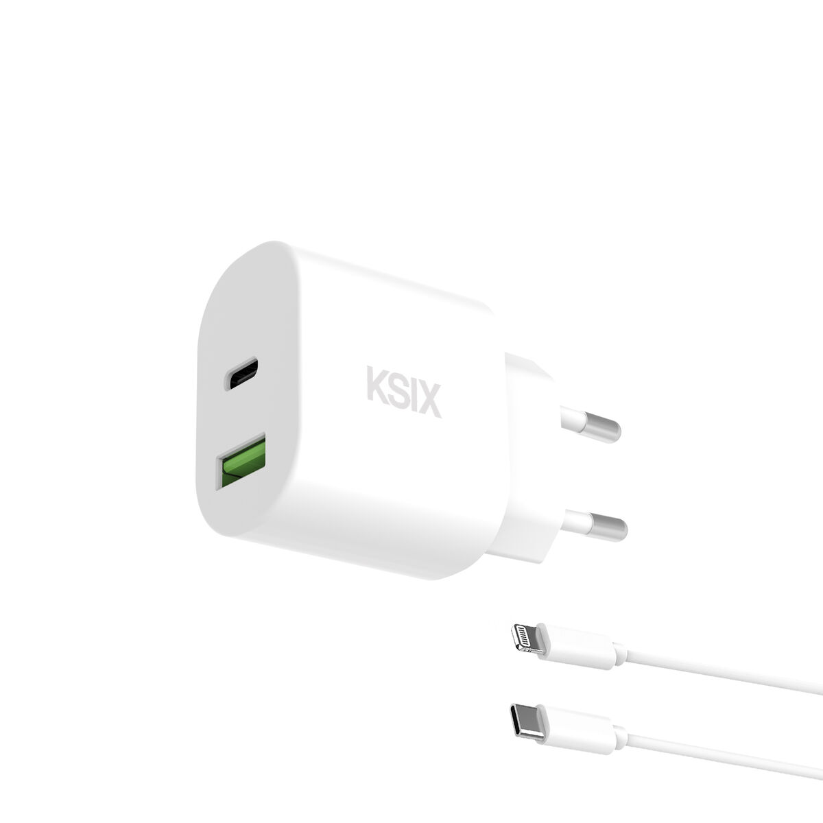 Caricabatterie da Parete KSIX Bianco 20 W