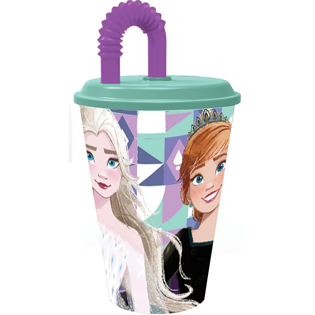Bicchiere con Cannuccia Frozen CZ11363 430 ml