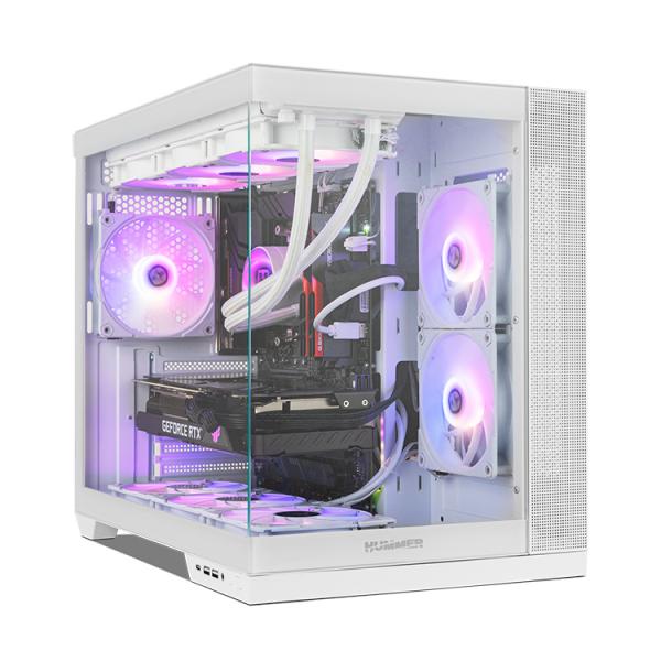Case computer desktop ATX Nox-Xtreme ASTRA NEO Bianco