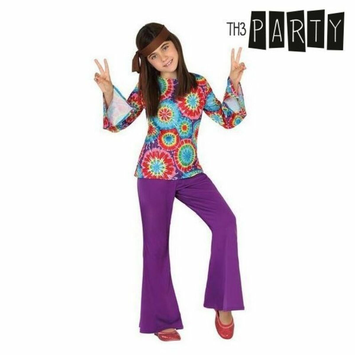 Costume per Bambini Hippie (3 Pcs) Taglia:3-4 Anni