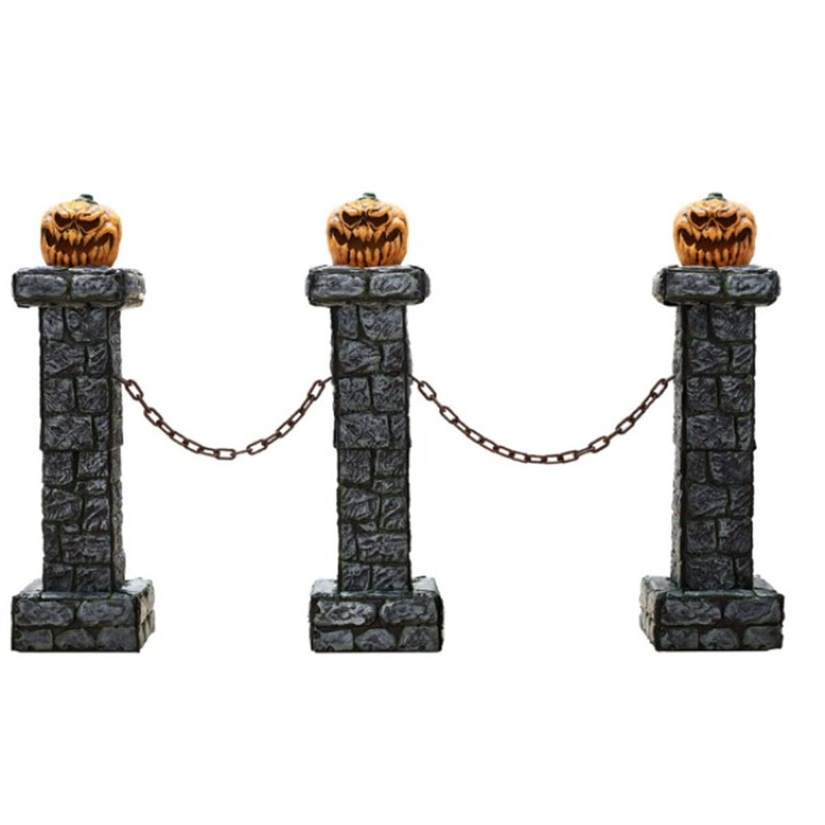 Decorazione per Halloween 200 x 175 x 46 cm Arancio (3 Pezzi) (3 Unità)
