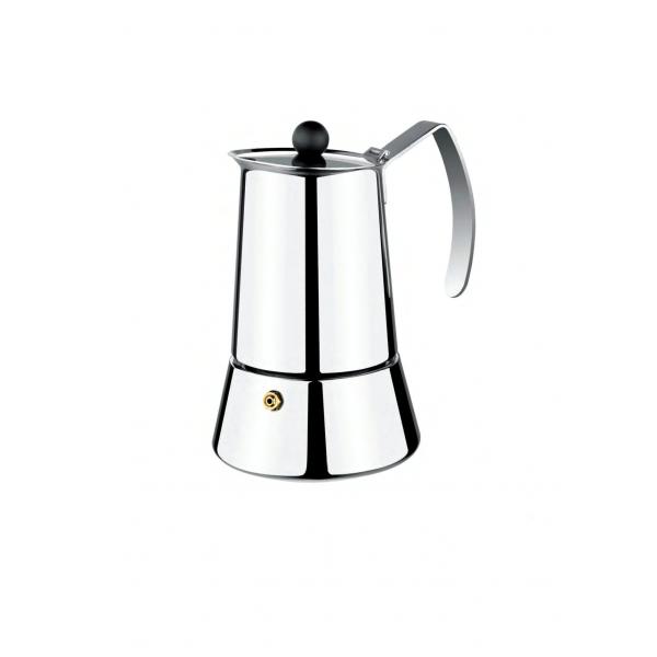 Caffettiera Italiana Monix M630004 Acciaio Argento 4 Tazze