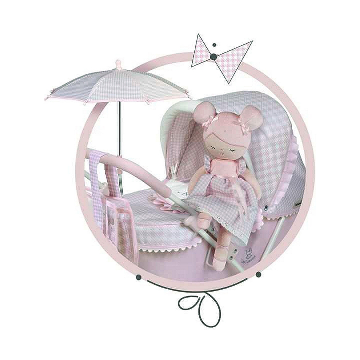 Bambola di Stoffa Decuevas Niza Custodia trasformabile in culla 36 cm Peluche - Image 5