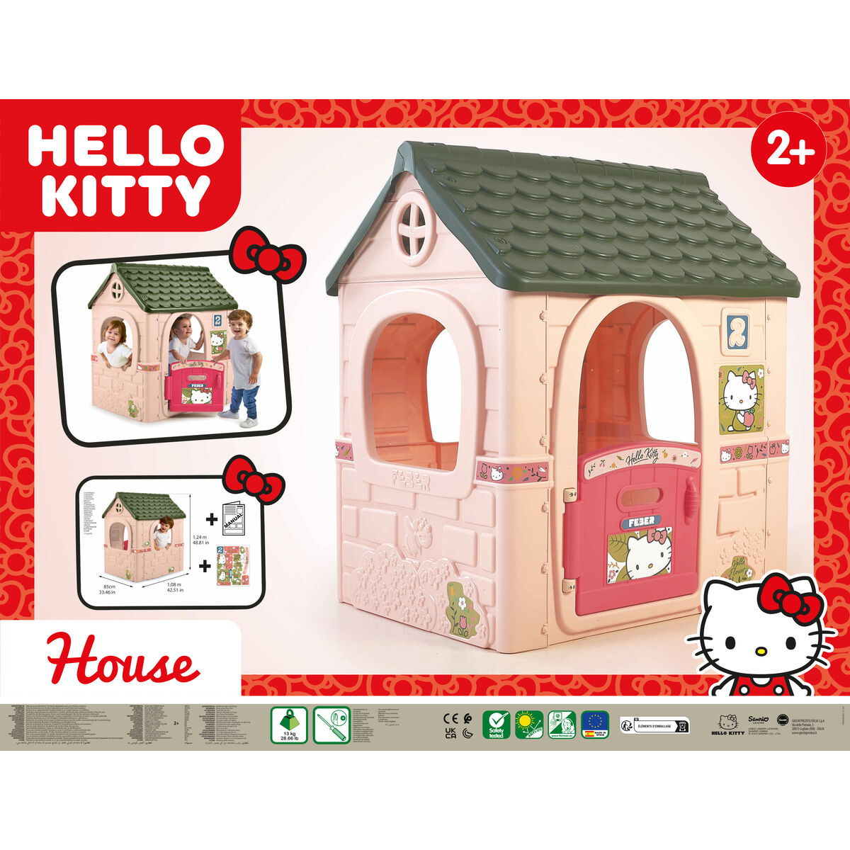 Casa da Gioco per Bambini Hello Kitty 34 x 18 x 1,40 cm