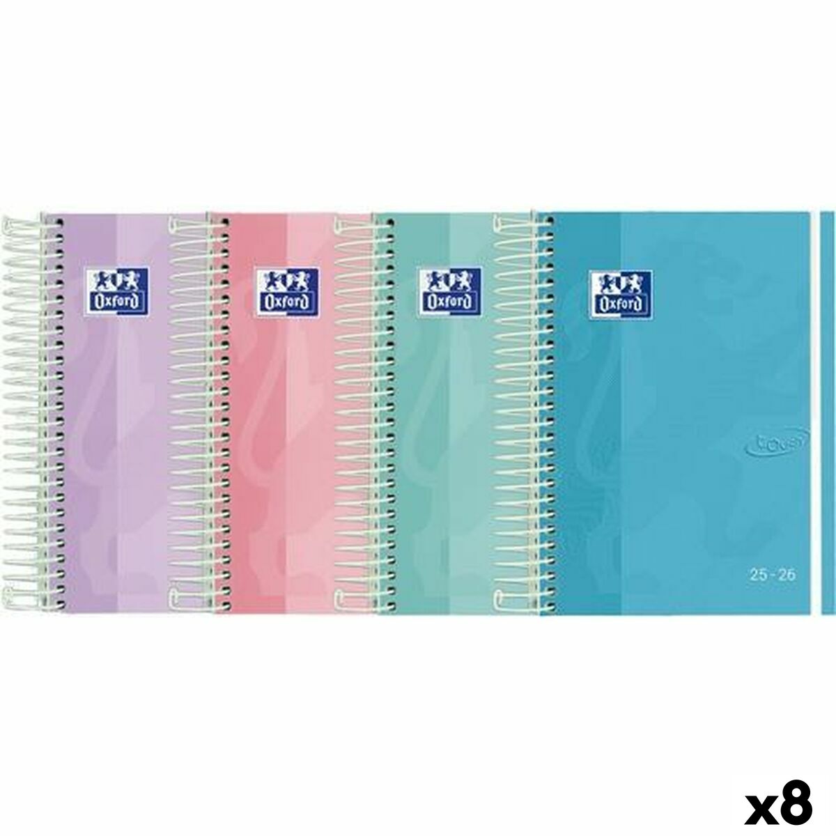 Agenda Oxford TOUCH 1/8 12 x 18 cm 2025-2026 (8 Unità)