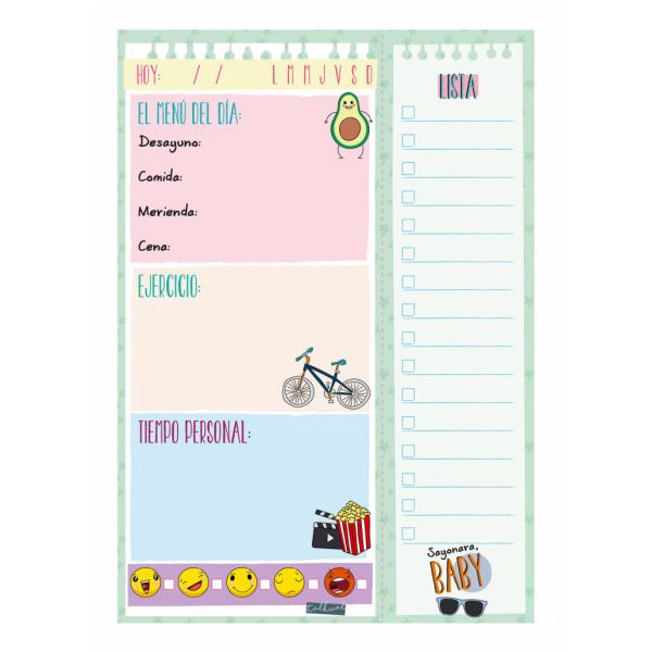 Agenda giornaliera Finocam TALKUAL 14,8 x 21 cm Bianco