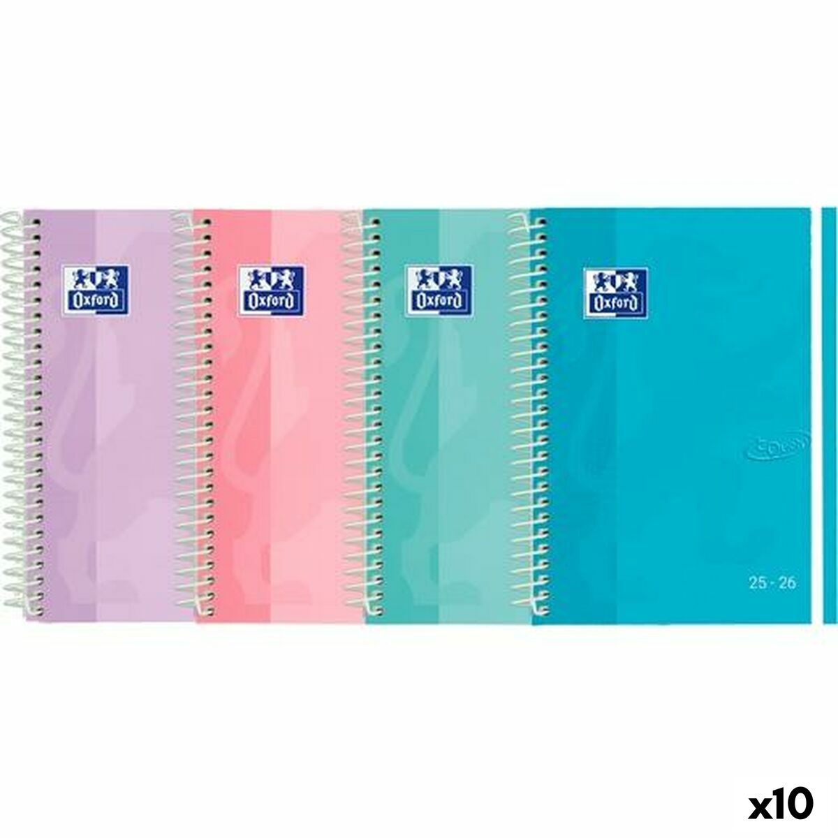 Agenda Oxford TOUCH 1/4 15 x 21 cm 2025-2026 (10 Unità)
