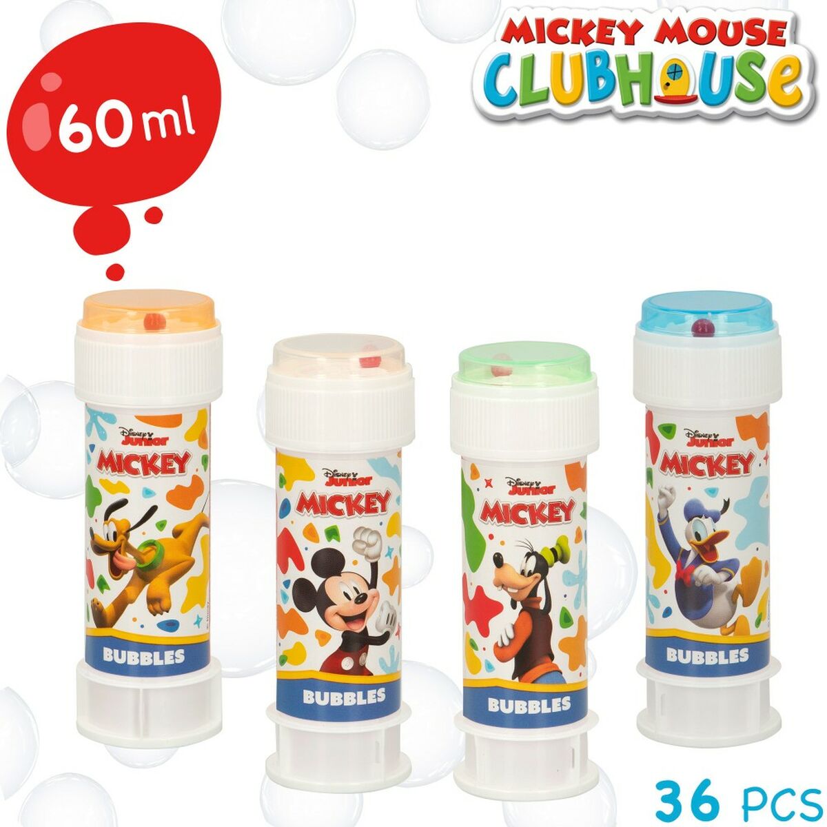 Bolle di Sapone Mickey Mouse 60 ml 3,8 x 11,5 x 3,8 cm (216 Unità) - Image 4