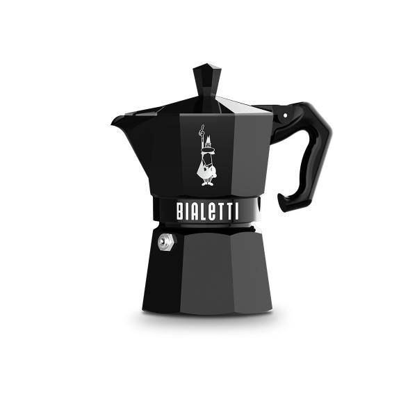 Caffettiera Italiana Bialetti MOKA EXCLUSIVE Nero Alluminio 3 Tazze