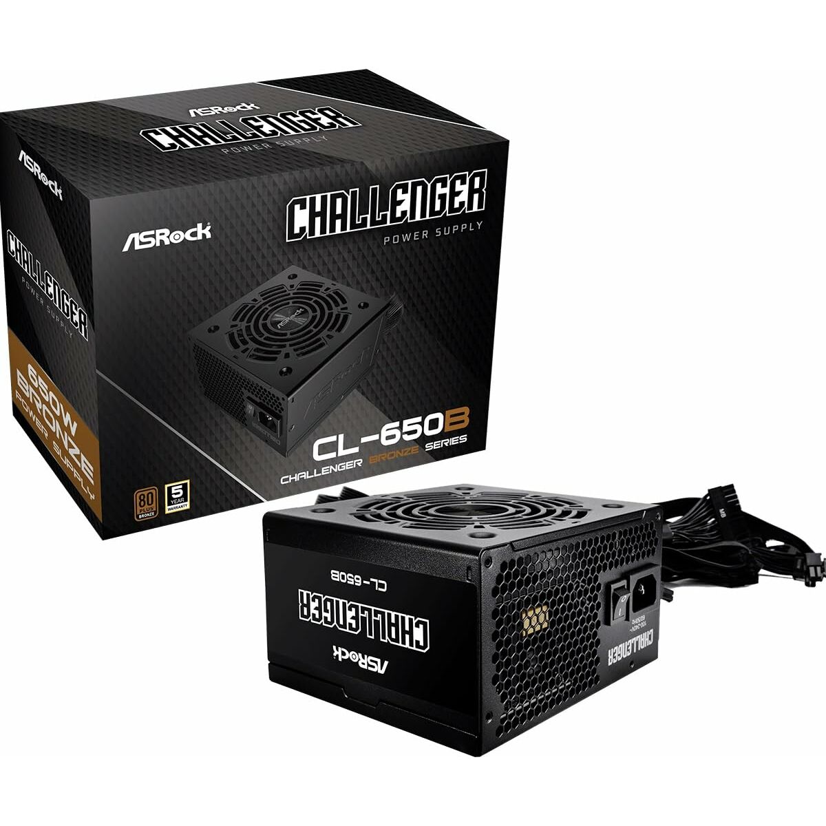 Fonte di Alimentazione ASRock 90-UXC065-BNEAAA 650 W 80 Plus Bronze