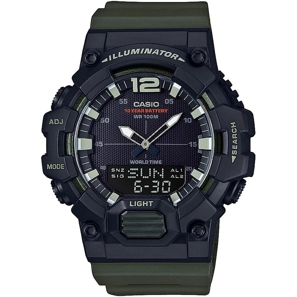 Orologio Uomo Casio ILLUMINATOR BLACK - ARMY GREEN (Ø 48 mm)