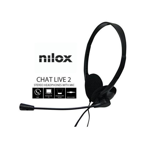 Auricolari con Microfono Nilox NXCM0000004 Nero