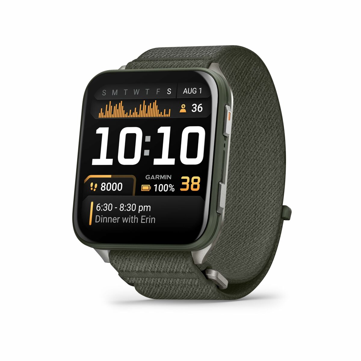 Smartwatch GARMIN 010-02980-03 Nero Verde Grigio Lavagna