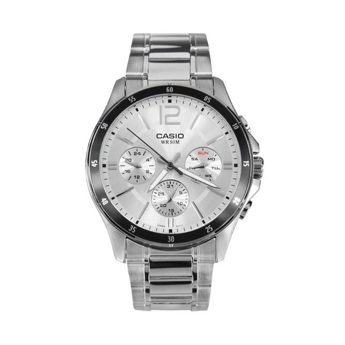 Orologio Uomo Casio ENTICER GENT Grigio Argentato (Ø 35 mm) (Ø 43,5 mm)