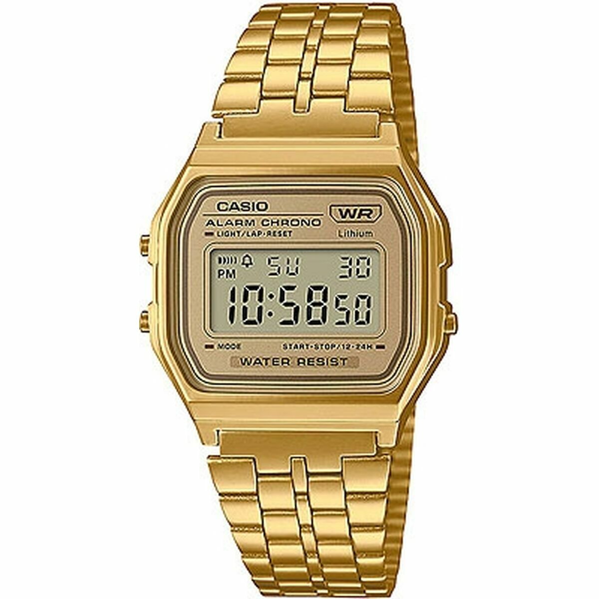 Orologio Unisex Casio A158WEGV-9AEF Dorato