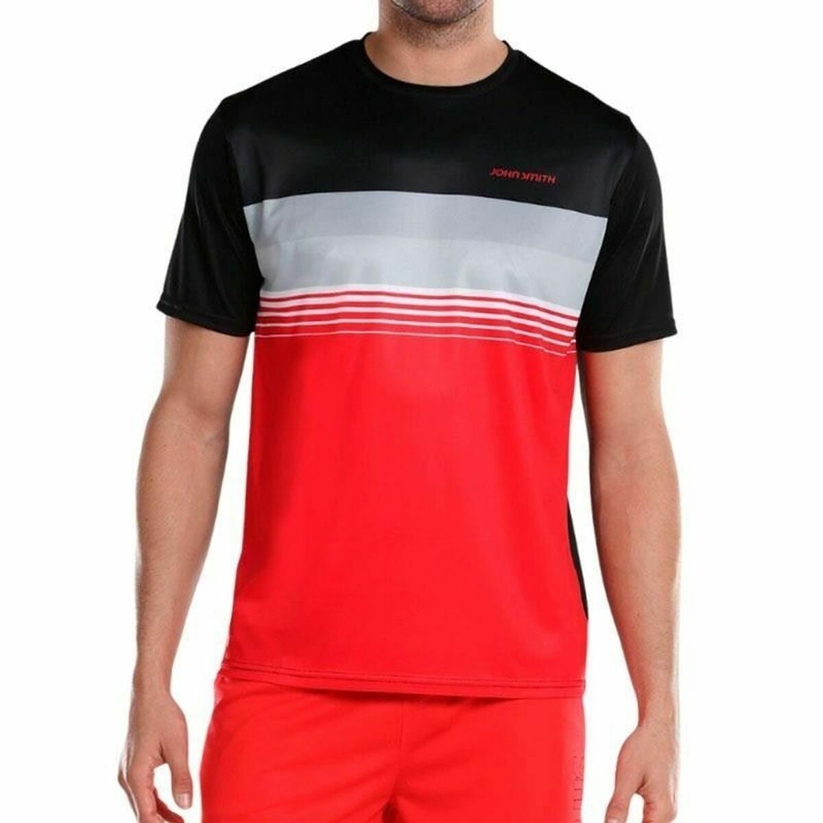 Maglia a Maniche Corte Uomo John Smith Bisen Nero Taglia:S