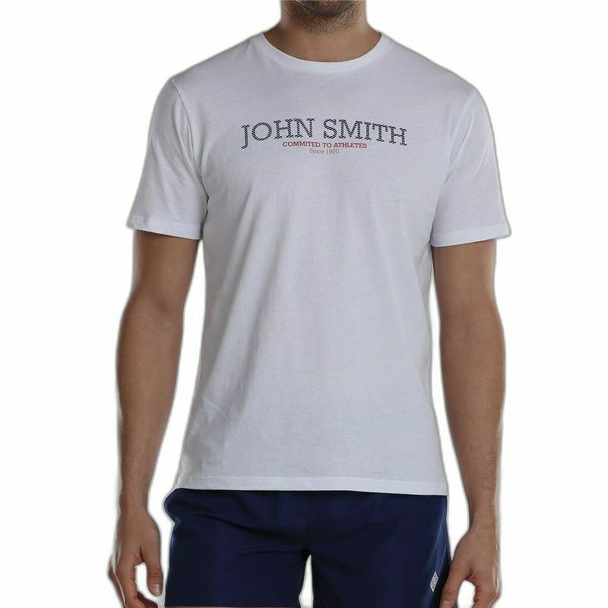 Maglia a Maniche Corte Uomo John Smith Efebo Bianco Taglia:S
