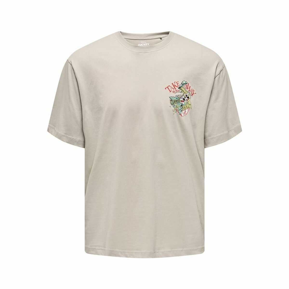 Maglia Sportiva a Maniche Corte Only & Sons Onsdisney Life Rlx Beige Taglia:M