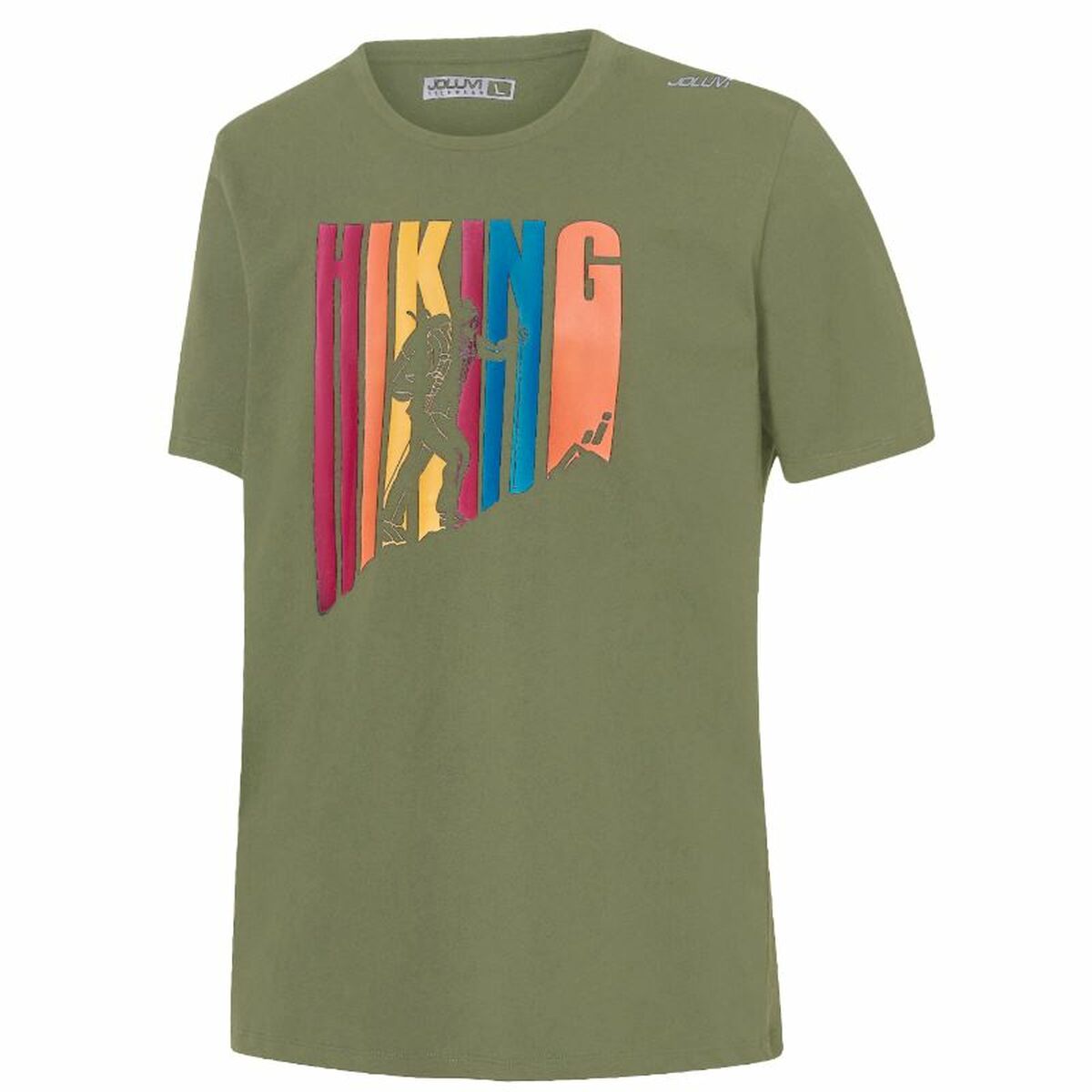 Maglia a Maniche Corte Uomo Joluvi Hiking Grigio Taglia:L