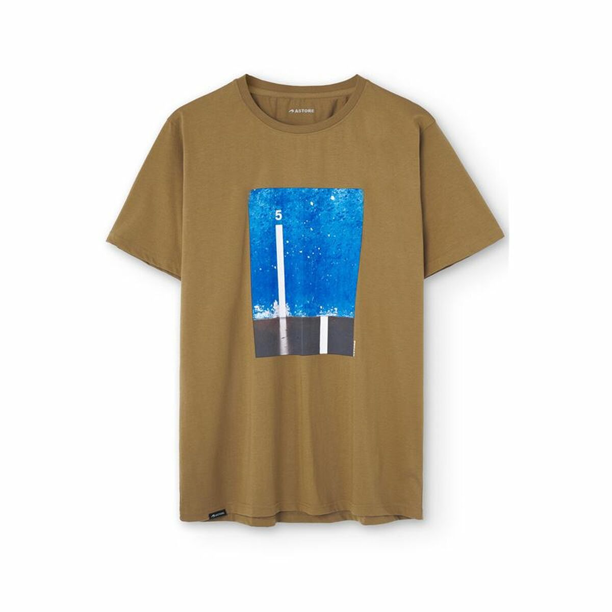 Maglia a Maniche Corte Uomo Astore Camel Marrone Taglia:L