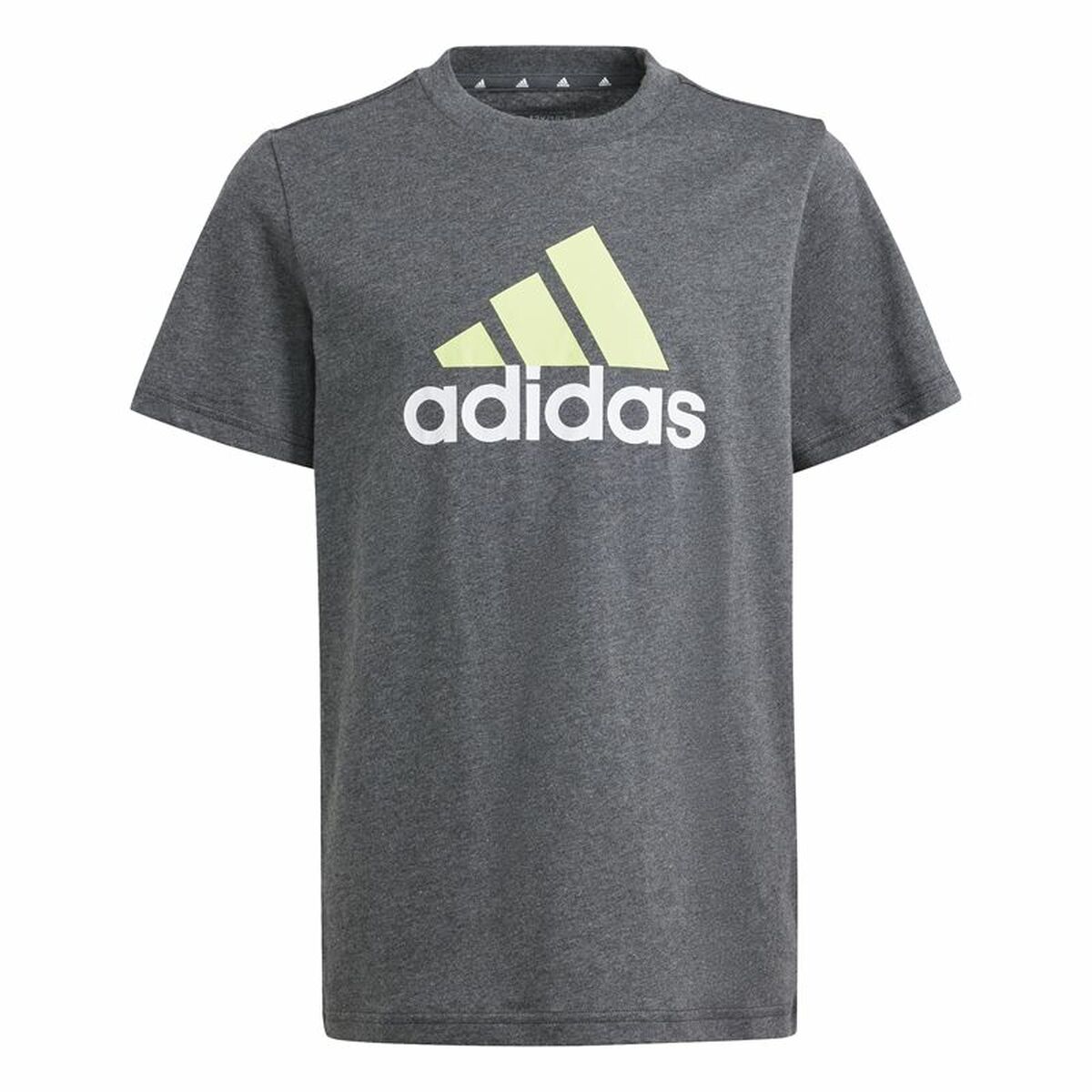 Maglia a Maniche Corte per Bambini Adidas Essentials Big Logo Grigio Taglia:Taglia - 7-8 Anni