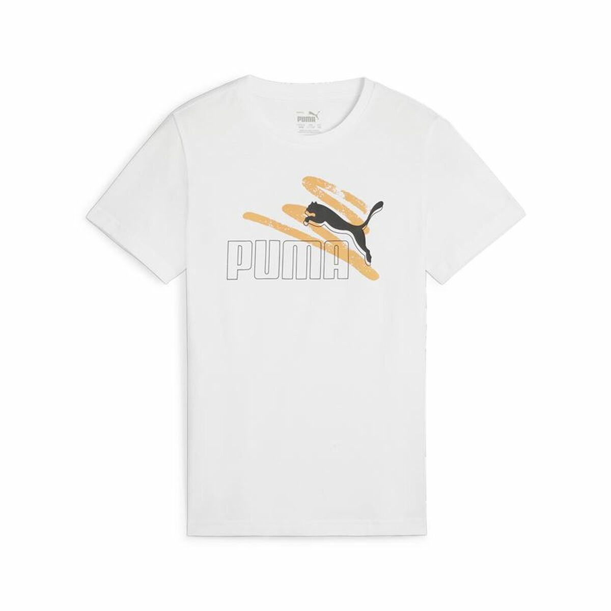 Maglia a Maniche Corte per Bambini Puma Essential+ AB Bianco Taglia:15-16 Anni