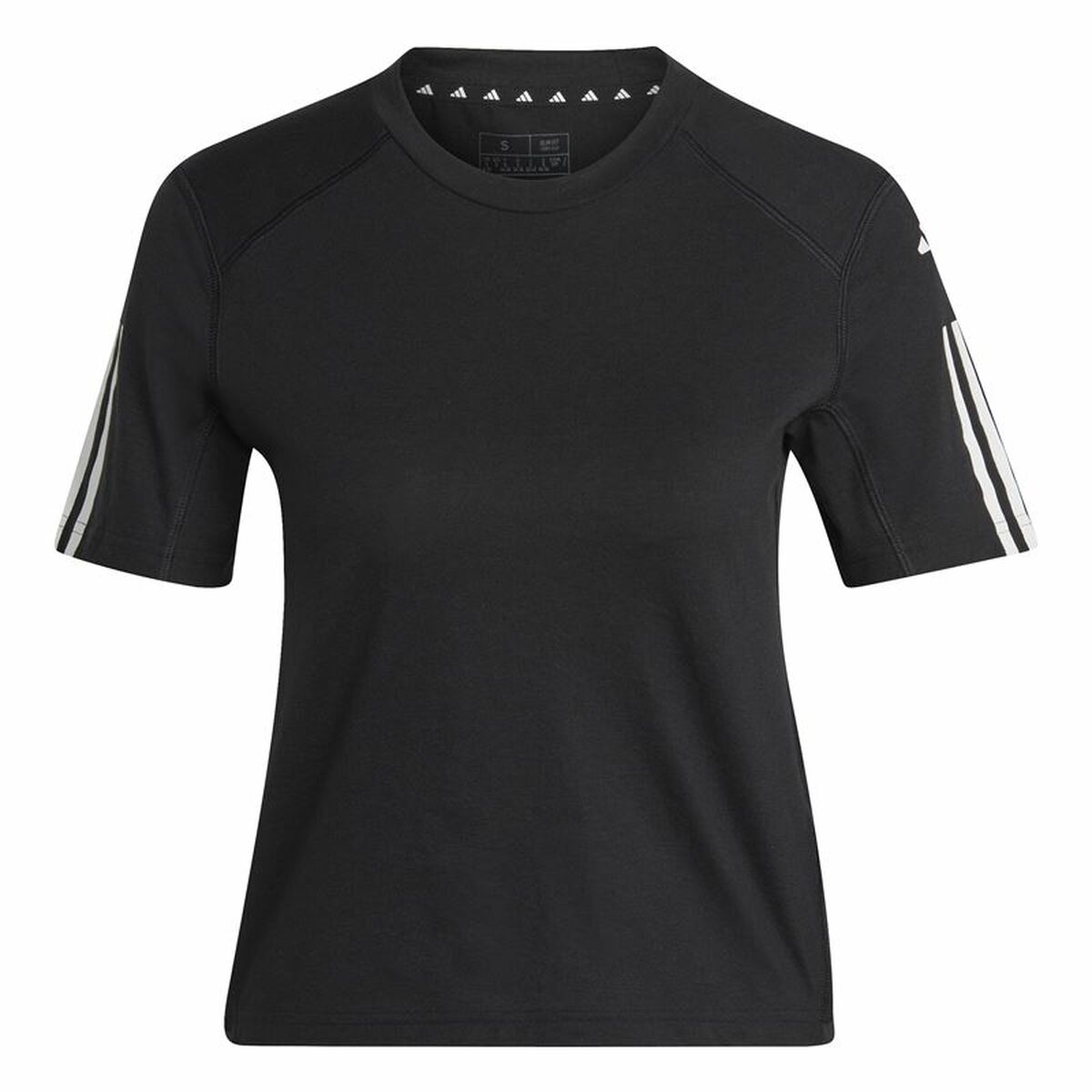 Maglia a Maniche Corte Donna Adidas Powerreact Nero Taglia:S