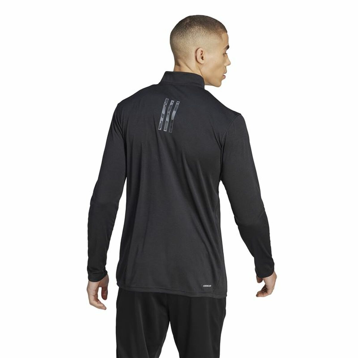 Felpa da Allenamento per Adulti Adidas Tr-Es+ 1I4Zip Nero Taglia:L - Image 4