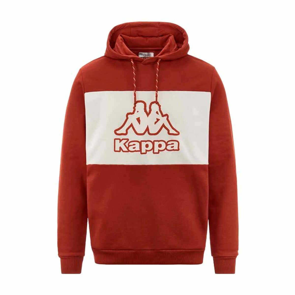 Felpa con Cappuccio Uomo Kappa Ferti Swt Rosso Taglia:42