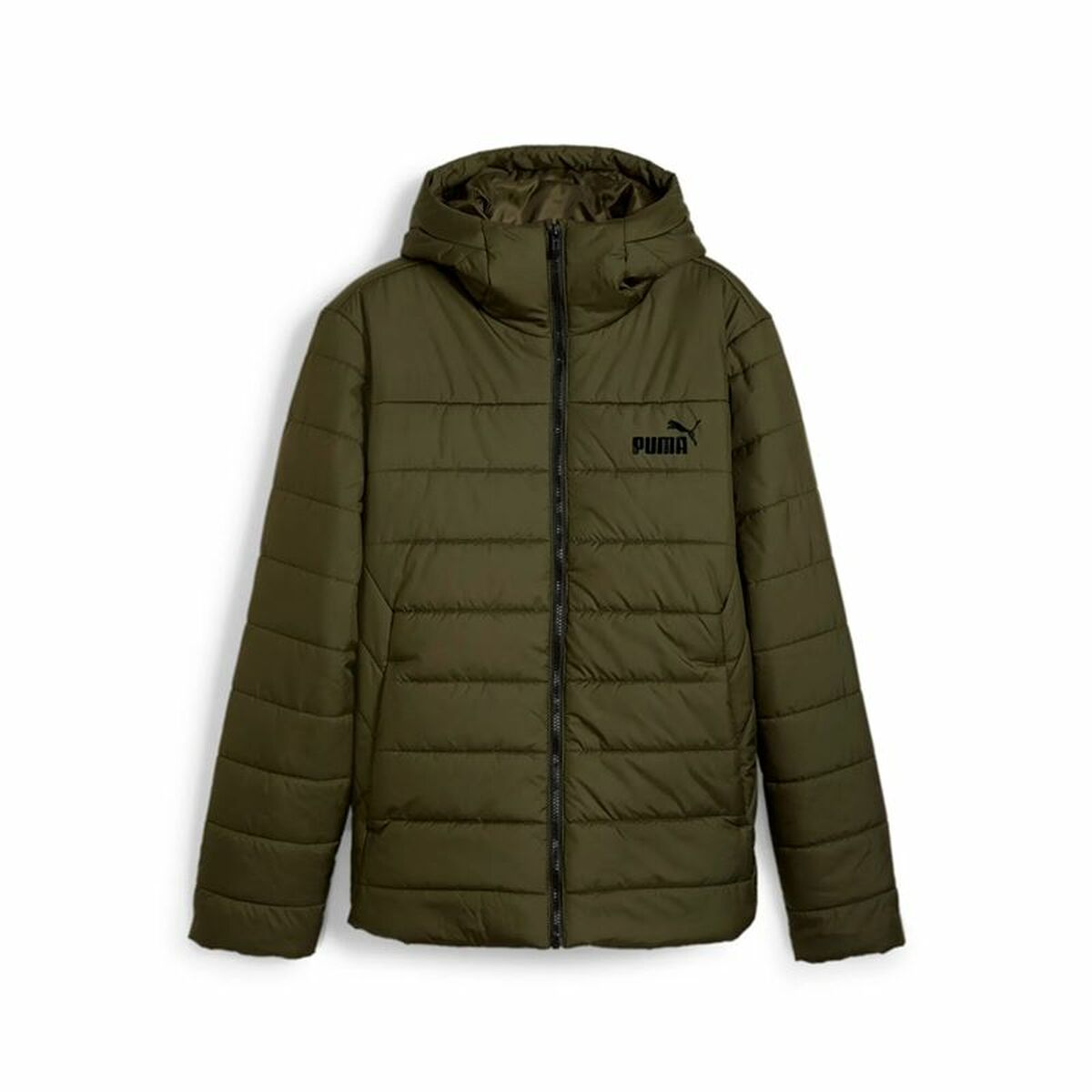 Giacca Sportiva da Uomo Puma Essentials Hooded Padded Verde scuro Taglia:S