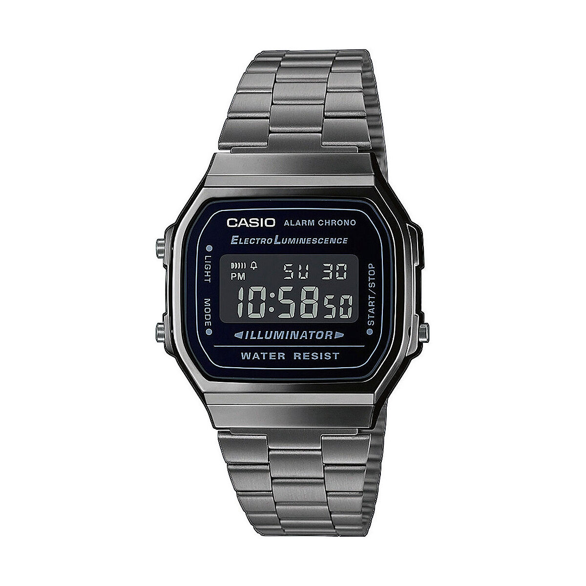 Orologio Uomo Casio A168WEGG-1BEF Nero Argentato (Ø 36 mm) (Ø 38 mm)