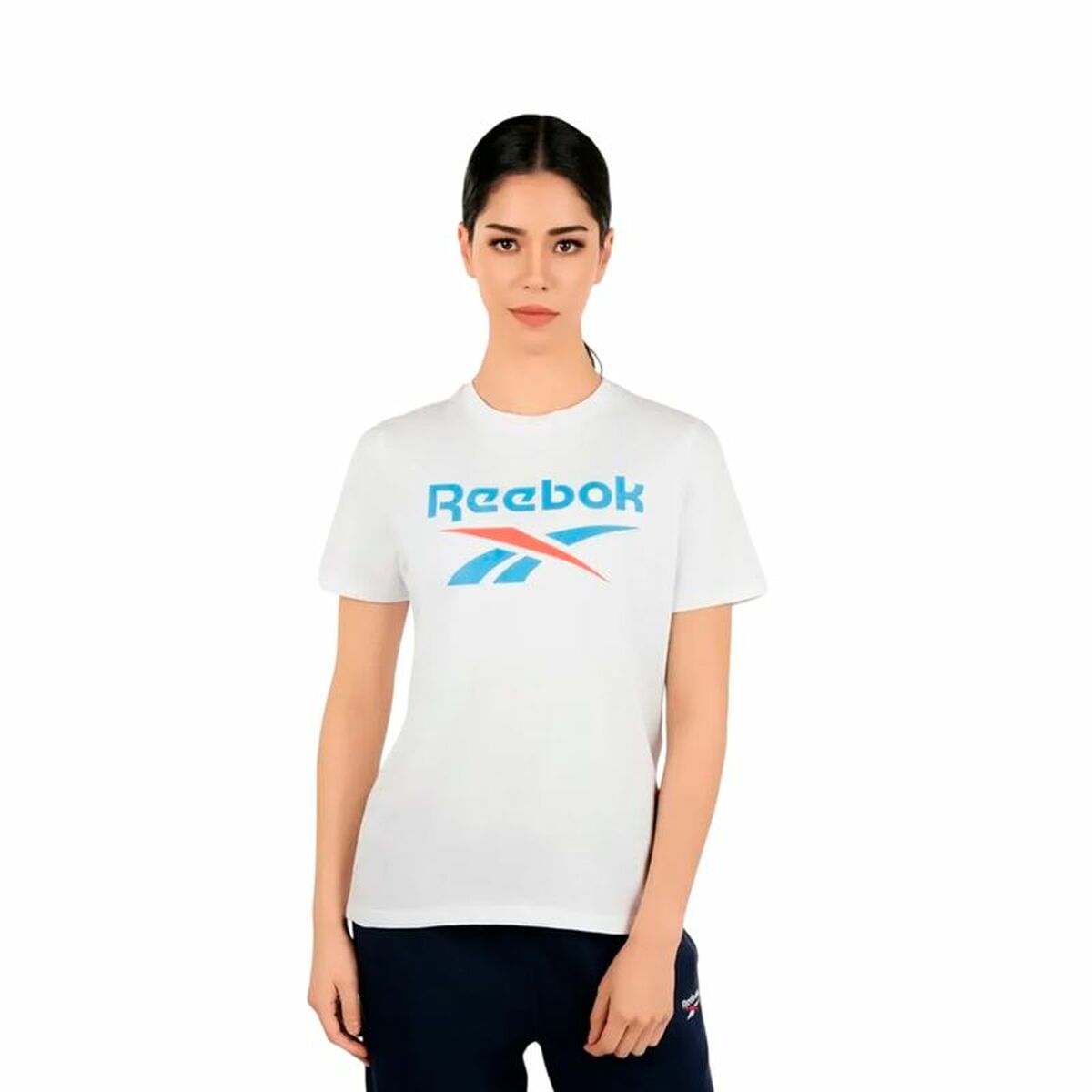 Maglia a Maniche Corte Donna Reebok Reebok Identity Bianco Taglia:M