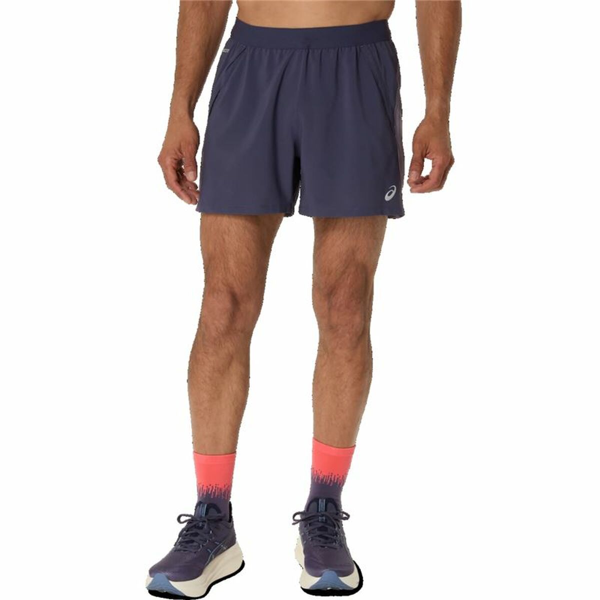 Pantaloncino Sportivo Asics Road 5In Short Azzurro Taglia:XL