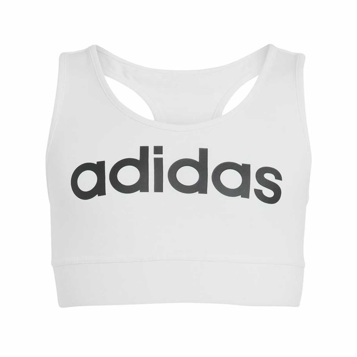 Canotta Bambini Adidas Linear Bianco Taglia:14-15 Anni