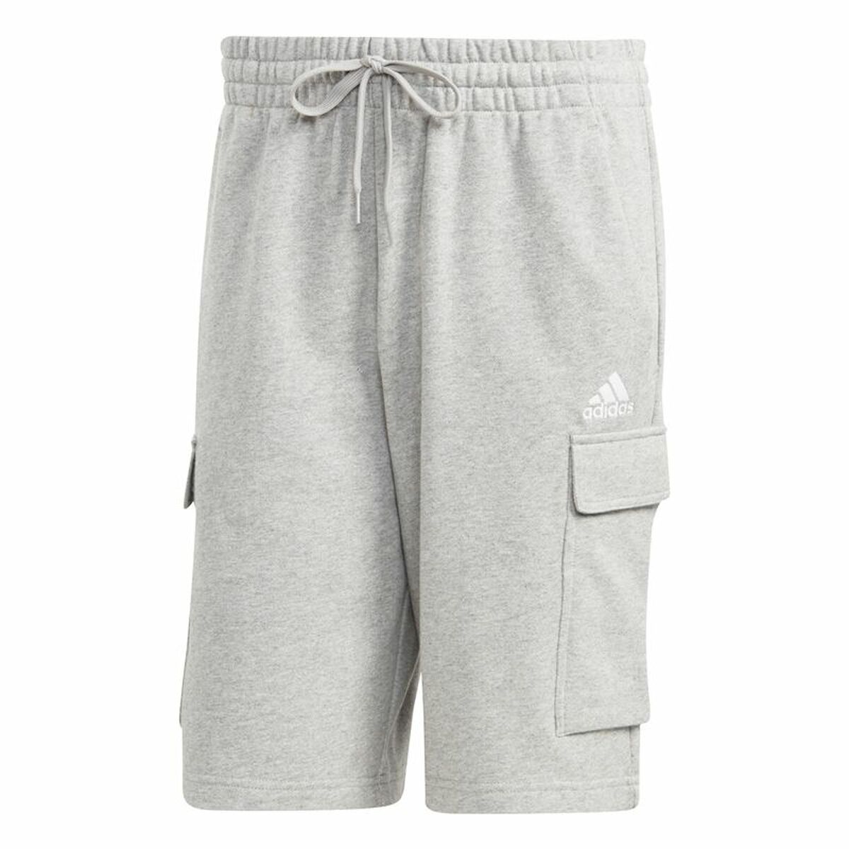 Pantaloncino Sportivo Adidas Essentials French Terry Cargo Grigio Taglia:M
