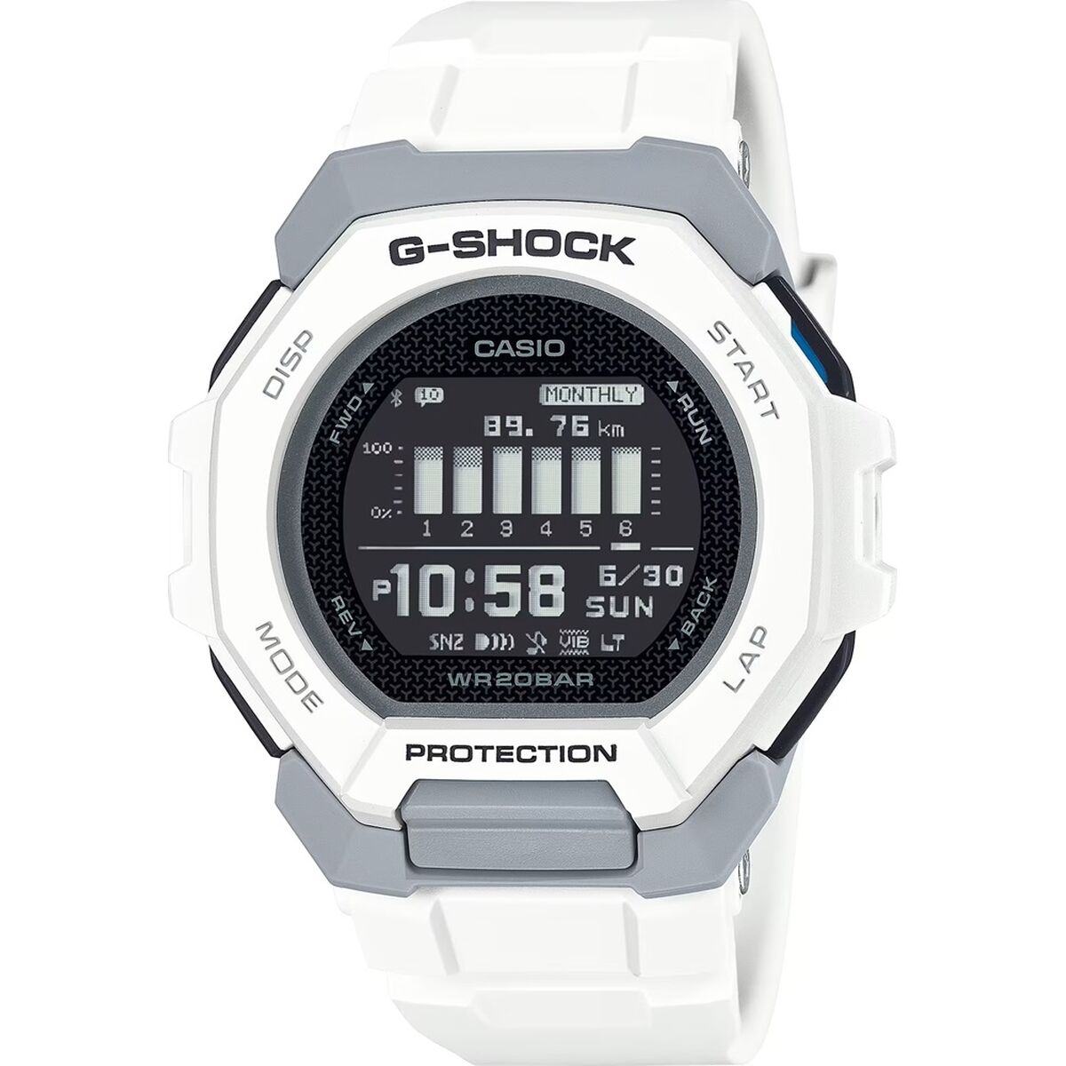 Orologio Uomo Casio G-Shock G SQUAD -  SUNNY SIDE STYLE Nero (Ø 47,5 mm)