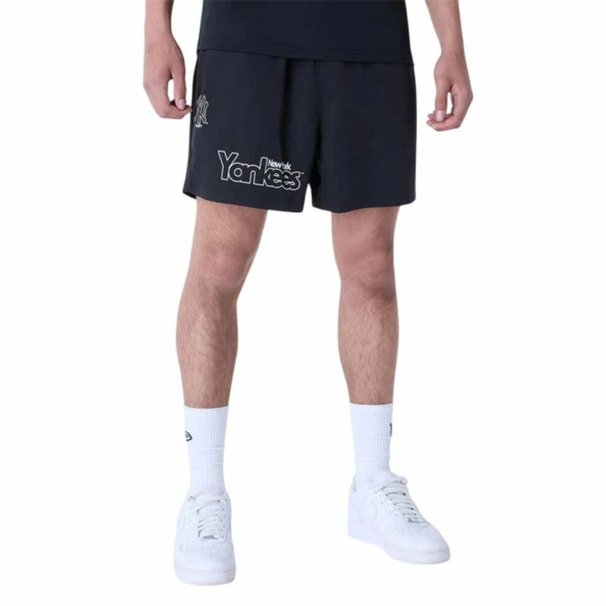 Pantaloncini da Pallacanestro da Uomo New Era New York Yankees MLB Nero Taglia:M