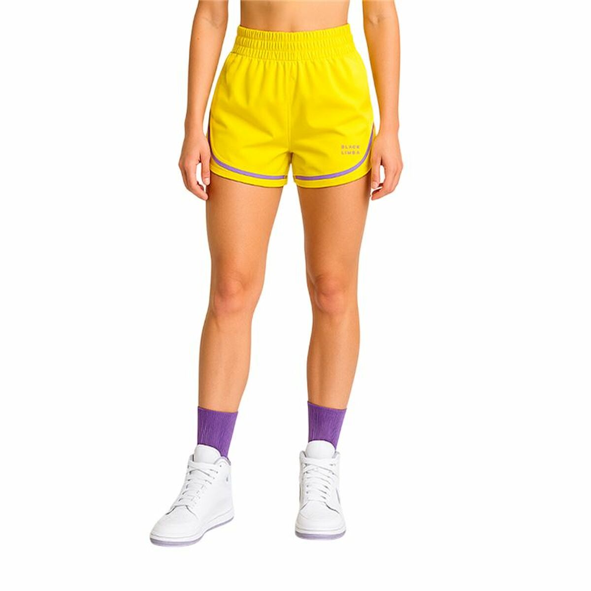 Pantaloncino Sportivo Black Limba Black Limba Boxwear Mujer Giallo Donna Fitness Taglia:M