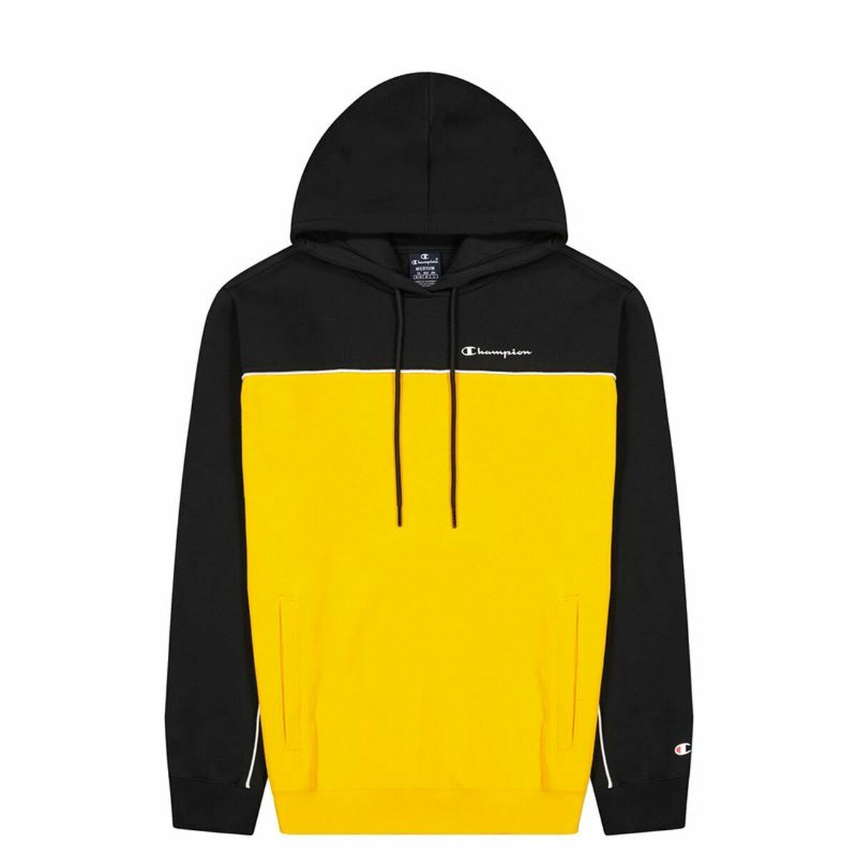 Felpa con Cappuccio Uomo Champion Giallo Taglia:L