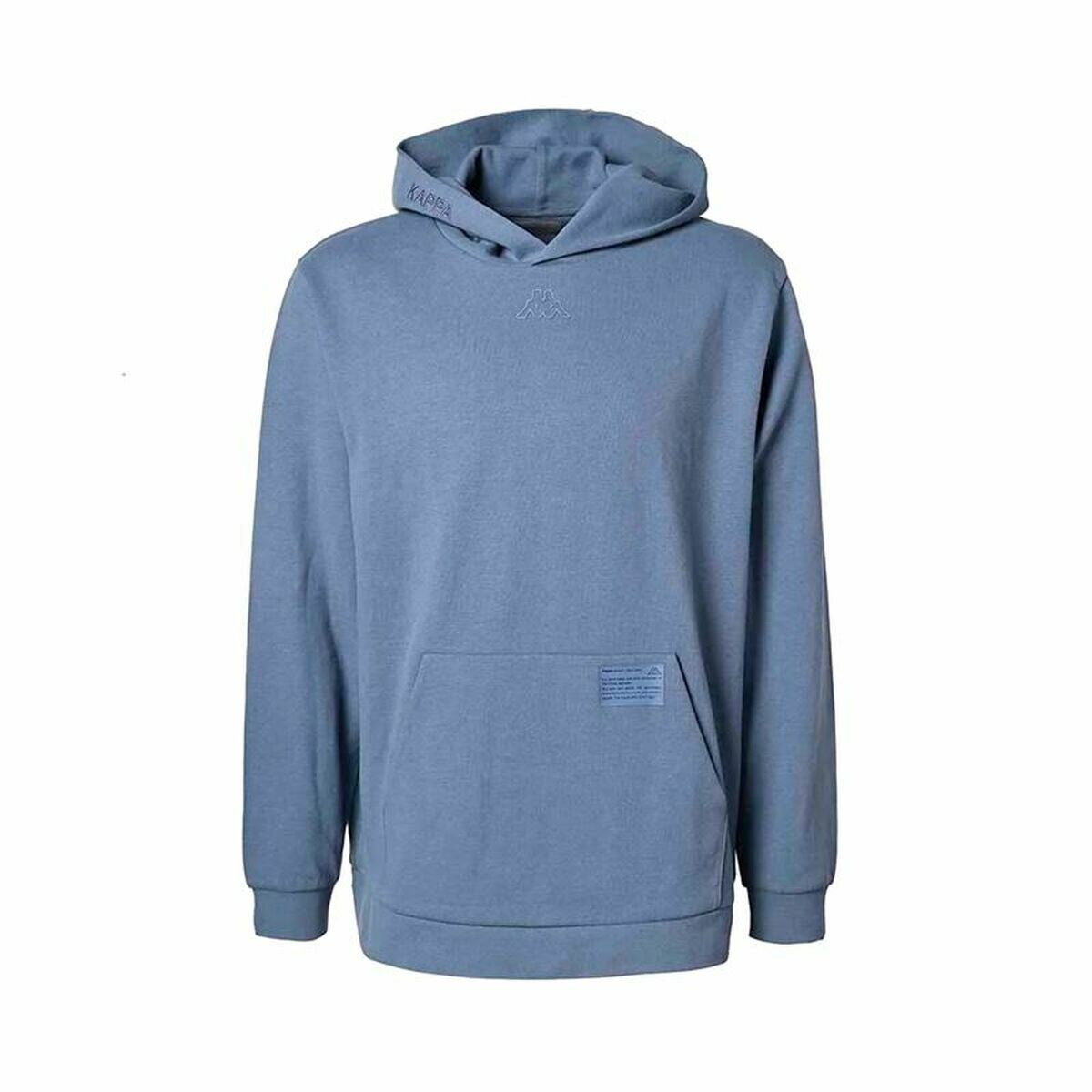 Felpa con Cappuccio Unisex Kappa Azzurro Taglia:M