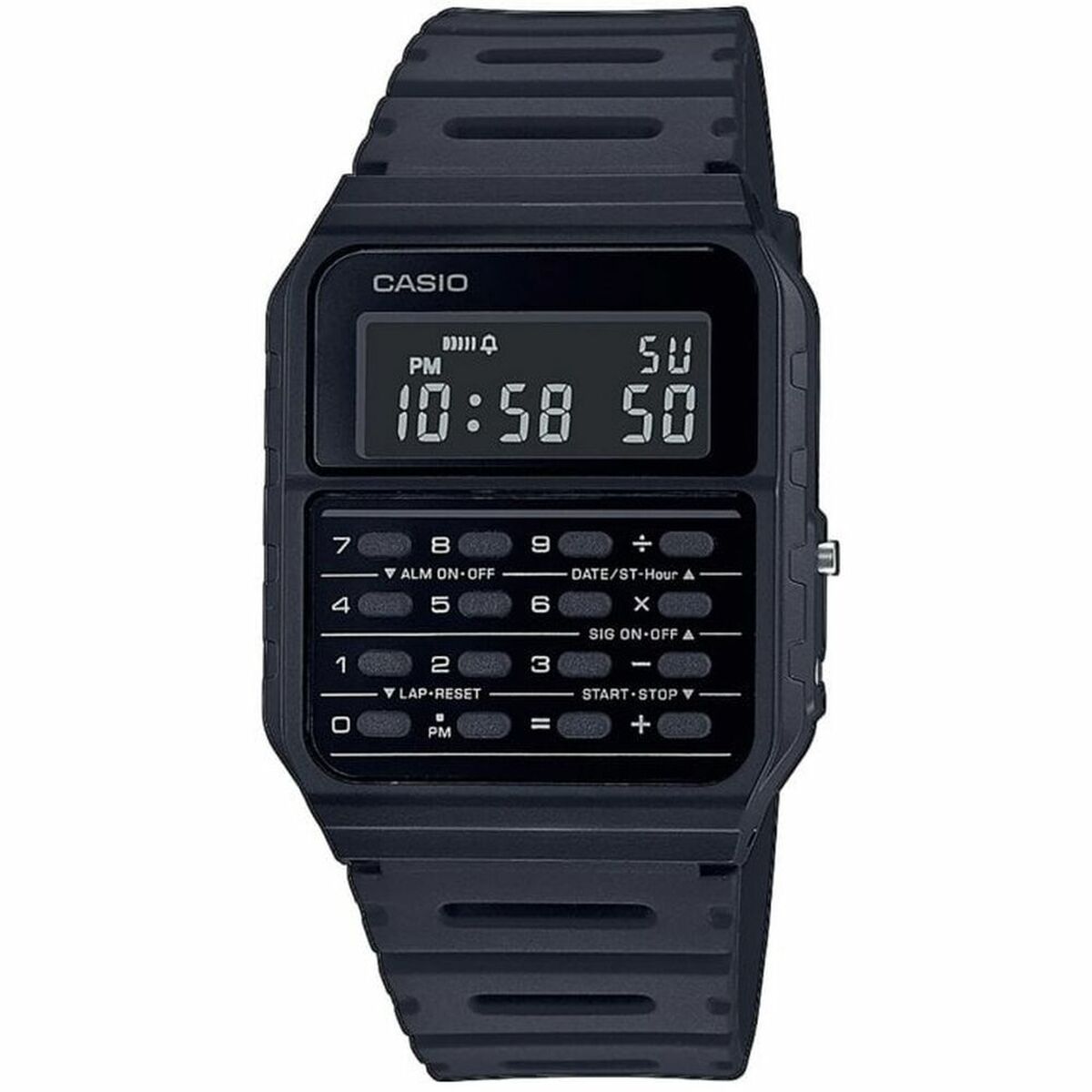 Orologio Unisex Casio CALCULATOR Nero
