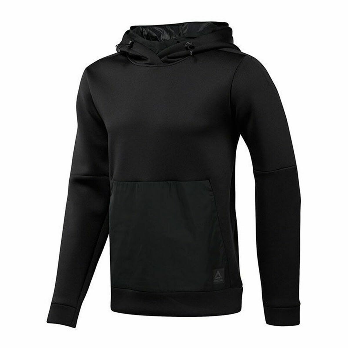 Felpa con Cappuccio Uomo Reebok Supply Tech Nero Taglia:M