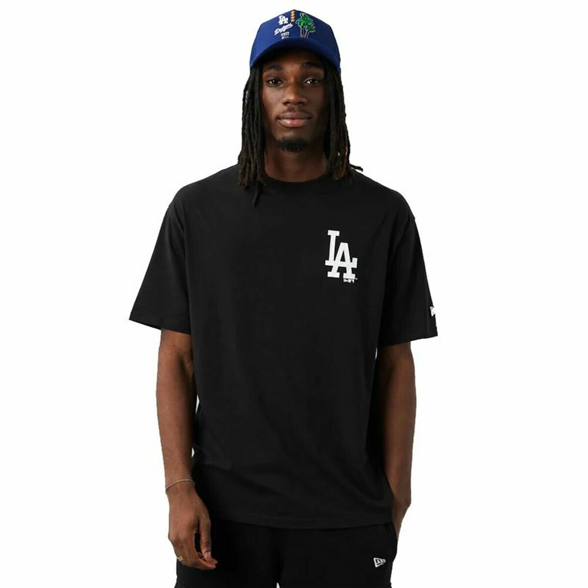 Maglia Sportiva a Maniche Corte New Era Nero Taglia:S