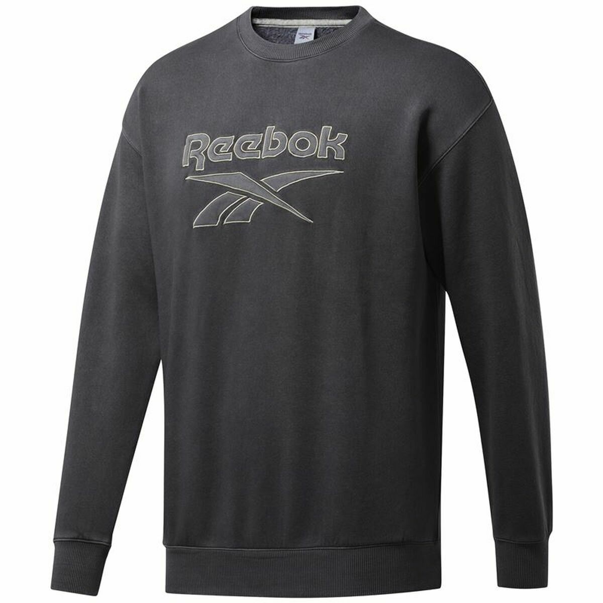 Felpa senza Cappuccio Uomo Reebok Classics Premium Grigio scuro Taglia:L