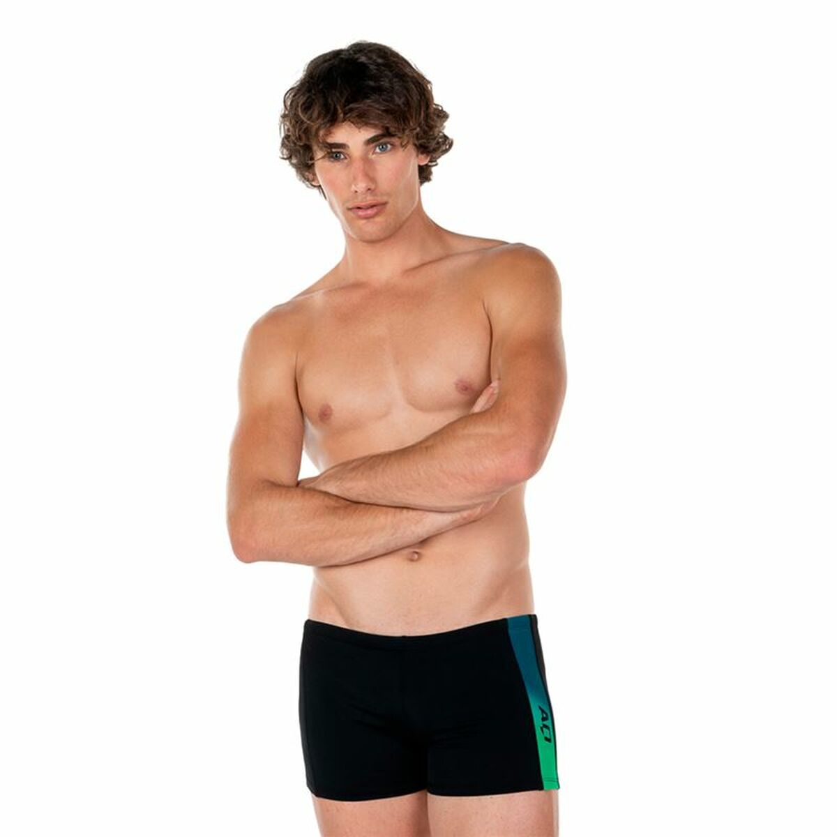 Costume da Bagno Uomo Aquarapid Phillis Nero Taglia:42
