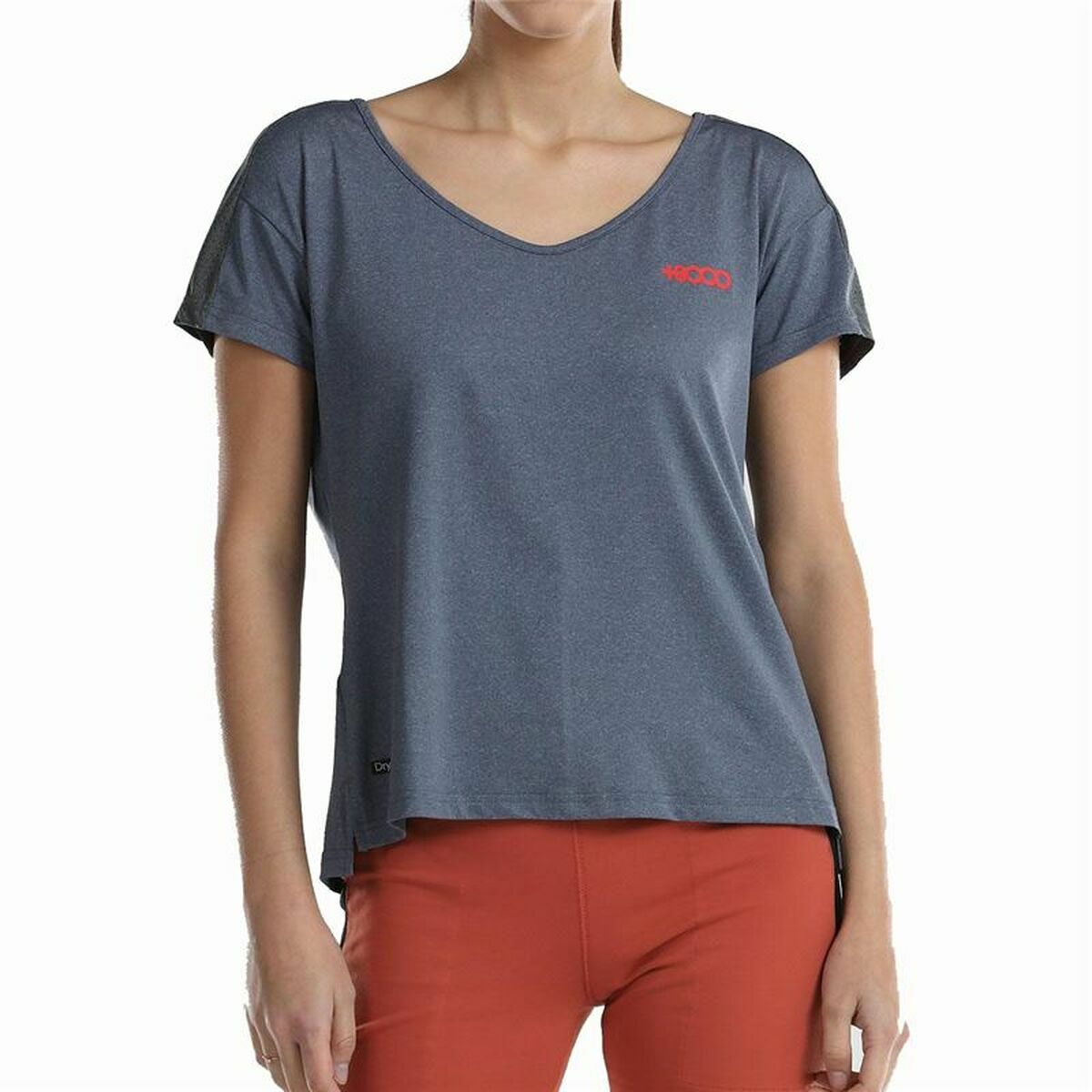Maglia a Maniche Corte Donna +8000 Novar  Grigio Montagna Taglia:S
