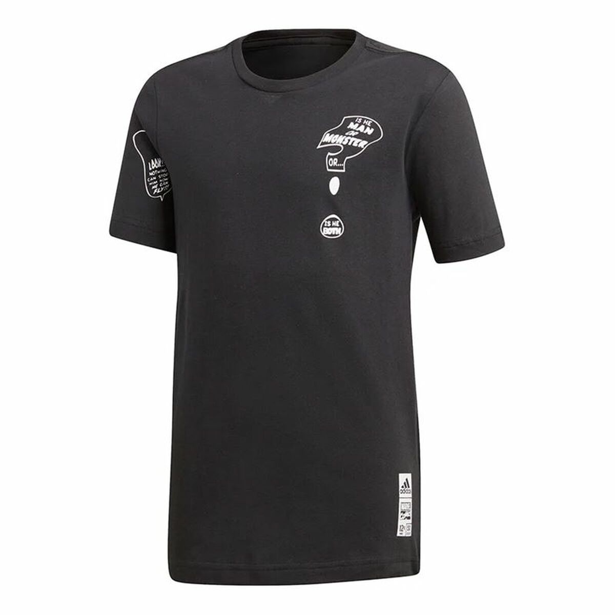 Maglia a Maniche Corte per Bambini Adidas Hulk Nero Taglia:9-10 Anni