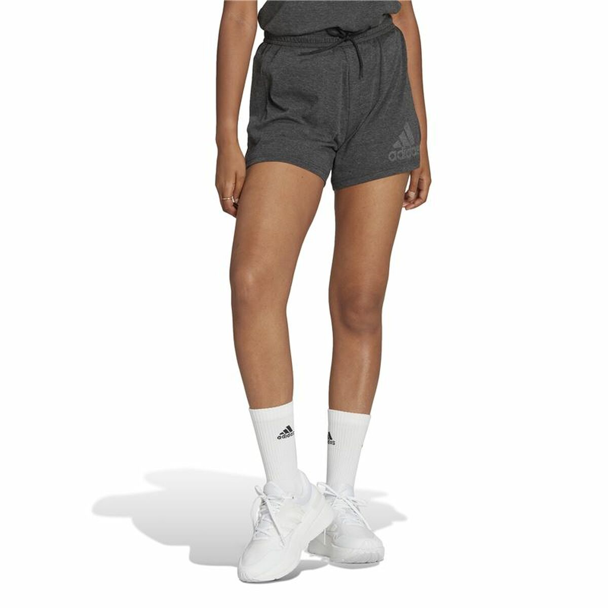 Pantaloncini Sportivi da Donna Adidas Future Icons Winners Grigio scuro Taglia:S